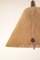 Lampade a sospensione vintage in corda e teak di Temde, Svizzera, set di 2, Immagine 10