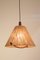 Vintage Swiss Teak & Cord Pendant Lamps from Temde, Set of 2 1