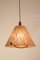 Vintage Swiss Teak & Cord Pendant Lamps from Temde, Set of 2, Image 1