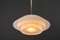 Big Bauhaus Nickel Pendant with Original Glass Shade, Germany, 1920s 7