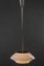 Big Bauhaus Nickel Pendant with Original Glass Shade, Germany, 1920s 11
