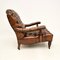 Fauteuil Howard Victorien en Cuir, 1880s 4