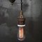 Vintage French Brass Pulley Pendant Lamp, Image 3