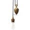 Vintage French Brass Pulley Pendant Lamp, Image 1