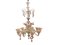 Large Venetian Pink Murano Glass Chandelier 1960s, Image 1