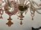 Large Venetian Pink Murano Glass Chandelier 1960s, Image 5
