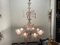 Large Venetian Pink Murano Glass Chandelier 1960s, Image 12