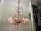 Large Venetian Pink Murano Glass Chandelier 1960s, Image 10