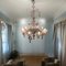 Large Venetian Pink Murano Glass Chandelier 1960s, Image 4