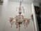 Large Venetian Pink Murano Glass Chandelier 1960s, Image 7