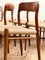 Moderne Dänische Mid-Century Esszimmerstühle aus Teak von Niels O. Møller, 1950er, 6er Set 10