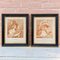 Francesco Bartolozzi after Francis Wheatley, Autumn and Summer Portraits, 1780, Engravings, Framed, Set of 2 1