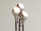 Vintage Stehlampe mit Drei Chromleuchten auf Weißem Fuß von Goffredo Reggiani 5
