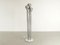 Vintage Floor Lamp with Three Chrome Spots on a White Base by Goffredo Reggiani 2