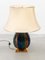 Enameled Faux Colored Marble, Malachite and Brass Table Lamp, 1970s 7