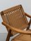 Sillón vintage de cuerda tejida al estilo de Hans Wegner, años 60, Imagen 12