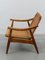 Sillón vintage de cuerda tejida al estilo de Hans Wegner, años 60, Imagen 7