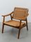Sillón vintage de cuerda tejida al estilo de Hans Wegner, años 60, Imagen 4