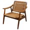Sillón vintage de cuerda tejida al estilo de Hans Wegner, años 60, Imagen 2