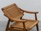 Sillón vintage de cuerda tejida al estilo de Hans Wegner, años 60, Imagen 10