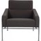 3301 Lounge Chair in Grey Fabric by Arne Jacobsen, 1990s, Image 1