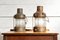 Copper Naval Lanterns, 1900s, Set of 2 1