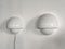Appliques Murales Champignon en Verre Murano Swirl de De Majo, Italie, 1970s, Set de 2 2