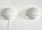 Appliques Murales Champignon en Verre Murano Swirl de De Majo, Italie, 1970s, Set de 2 1