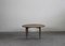 Mesa de centro redonda de nogal y metal atribuida a Gio Ponti, Italia, años 50, Imagen 1
