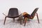 Shell Chair with Table by Hans J. Wegner for Carl Hansen, 2006 7
