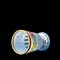 Biedermeier White Overlaid Clear Yellow Glass, Glass with Gold and Flower Motifs Painted Enamel, Deep Cut Lenses and Gold Light Blue Vase, 1890s 3