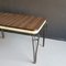 Mid-Century Formica and Vinyl Table with Wrought Iron Legs, 1960s 5