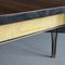 Mid-Century Formica and Vinyl Table with Wrought Iron Legs, 1960s 10
