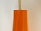 Orangefarbene Glas Hängelampe von Gino Vistosi für Vistosi, 1960er 6