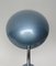 Lampade da tavolo in metallo blu con braccio cromato, anni '50, set di 2, Immagine 13