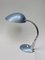 Blue-Metallic Table Lamps with Chromed Arm, 1950s, Set of 2 5