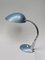 Lampes de Bureau Bleues en Métal avec Bras Chromé, 1950s, Set de 2 5