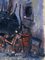 Raffaele Barscigliè, Naples Street Scene with Carriages, 1950s, Oil on Canvas 6
