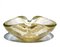 Seguso Murano Gold Glass Big Bowl, 1960s, Image 1