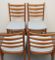 German Chairs with Light Blue Upholstery, 1950s, Set of 4, Image 4