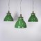 Large Vintage Industrial Green Pendant Lamp, 1950s 11