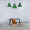Large Vintage Industrial Green Pendant Lamp, 1950s 10