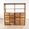 Vintage Faux Wood Workshop Shelving, 1940s 4