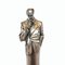 Statua Art Deco maschile in bronzo, anni '20, Immagine 2