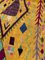 Marokkanischer Berber Teppich mit gelber Basis und bunten geometrischen Motiven 6