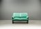Model Bora Bèta Sofa in Mintgreen Leather by Axel Venthoven for Leolux, 1984 1