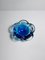 Bohemian Ashtray CZ with Cobalt Blue Flower, 1970s, Image 5