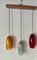 Lamp with Three Colored Glass Globes, Image 5