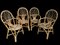 Vintage Rattan Armchairs, 1970s, Set of 4, Image 2
