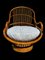Swivel Rattan and Bamboo Armchair, 1970s 2